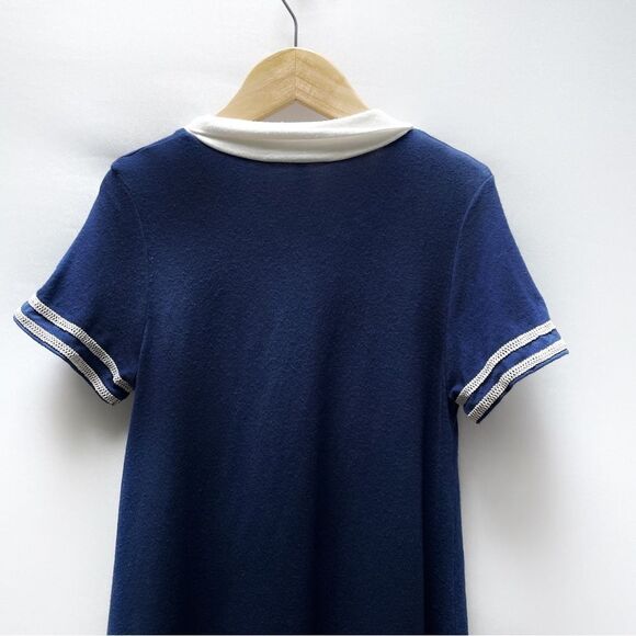 Junior Gaultier Girls Navy Sailor Dress 8A – Nautical Stripe Preppy Classic - Picture 5 of 8